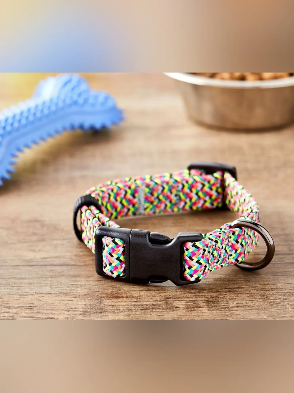 Vibrant Life | Reflective COLLAR | Multicolored Sturdy Clasp Close S M L 4 Avail